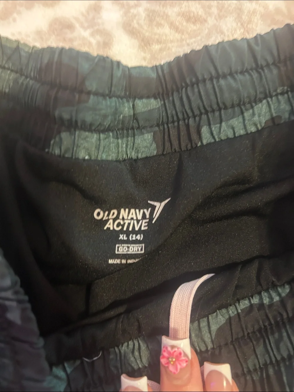Old Navy Green Camouflage Kids Shorts
